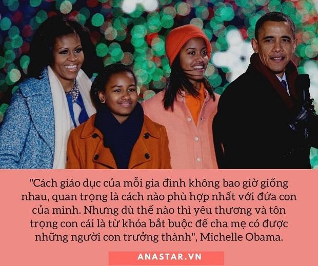 Cách dạy con của bố mẹ Michelle Obama